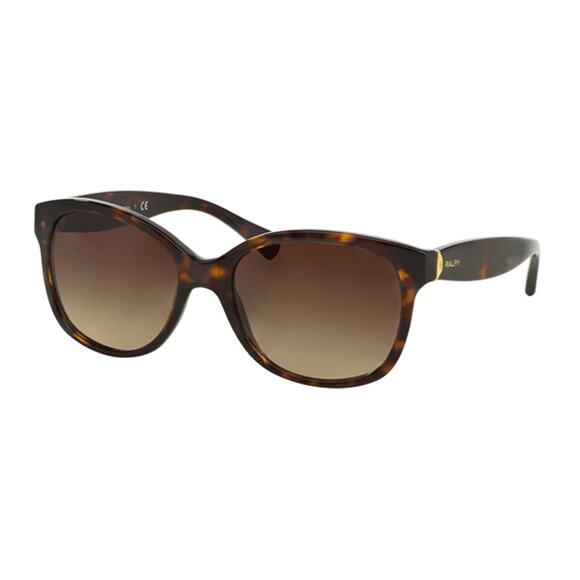 NWT Ralph by Ralph Lauren Women's Cat Eye Sunglasses, Dark Havana-Size 55 mm - Picture 1 of 1
